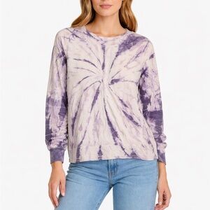 Nordstorm Te Verde Size Large Purple Tie-Dye Activewear Top